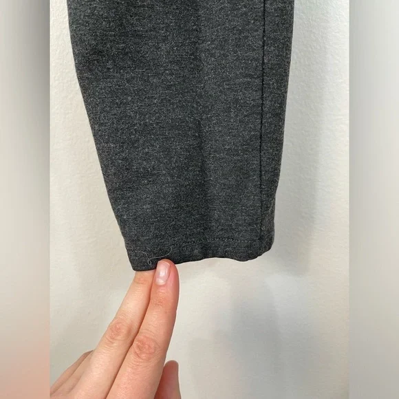 J. Crew Pixie Pant Ponte Knit Seam Stretch Tapered Legging Charcoal Gray 4R - Picture 7 of 16